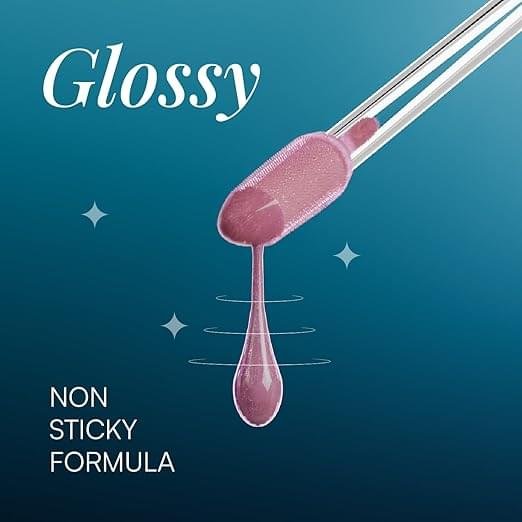 Dream Beauty Solace Lip Gloss | Rose Pink with Shimmer | Non-sticky tinted collagen lip gloss with Hyaluronic Acid and Vitamin E for Hydrated, Plump and Smooth Lips | Luxurious Application Long-Lasting Soft and Fuller Lips | 4.7 ml (Selene) - Image 2