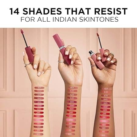 L’Oreal Paris Infallible Matte Resistance Liquid Lipstick- 635 Worth It Medium, 5ml - Image 2