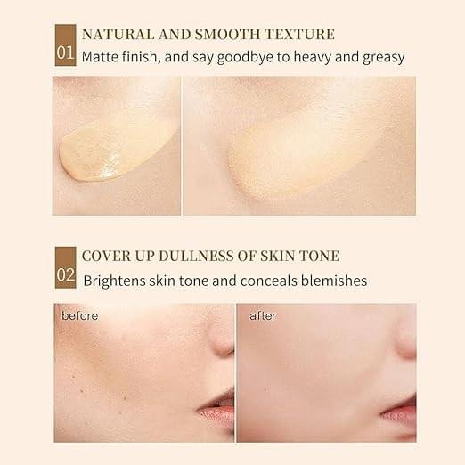 3-in-1 Waterproof Concealer Palette, Triple Colour Coverage, 16-Hour Wear, Matte Finish for Dark Circles, Spots, Blemishes - Image 4