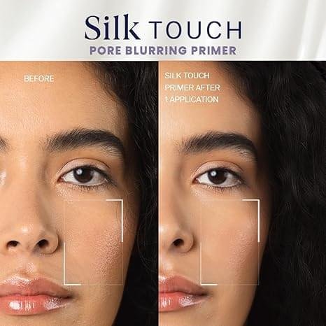 FLiCKA Silk Touch 3 in 1 Moisturizer and Primer for Face | Hydrating, Lightweight, Long-Lasting | Pore Minimizer | Dermatologically Tested | All Skin Types | Makeup Base | 60g | Cruelty-Free - Image 4