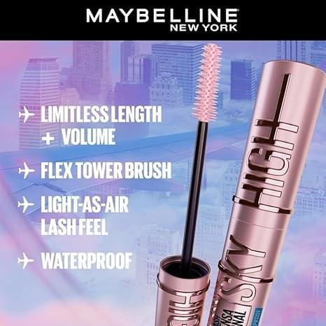 Maybelline New York Lash Sensational Sky High Mascara, Lengthening and Volumizing Mascara With Bamboo Extract & Fibres, 6ml - Image 2