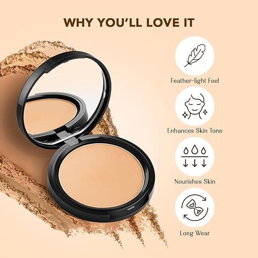 Lovechild Masaba All Skin 4-In-1 Mattifying Compact - Perfect Matte Coverage, Moisturizer, Primer & Skin Repair, With Macadamia Oil & Vitamin E, Icy You (Light) - 9G - Image 4