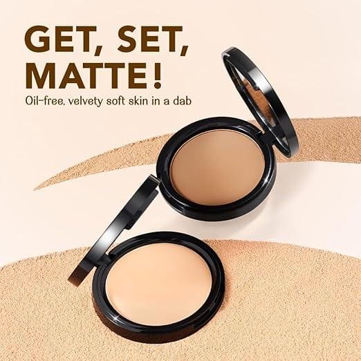 Lovechild Masaba All Skin 4-In-1 Mattifying Compact - Perfect Matte Coverage, Moisturizer, Primer & Skin Repair, With Macadamia Oil & Vitamin E, Icy You (Light) - 9G - Image 3