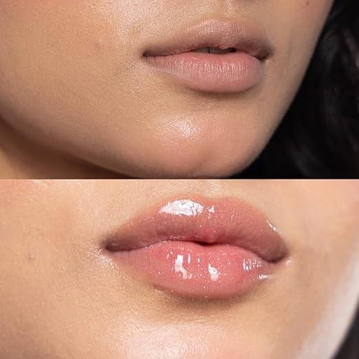 Dream Beauty Solace Lip Gloss | Rose Pink with Shimmer | Non-sticky tinted collagen lip gloss with Hyaluronic Acid and Vitamin E for Hydrated, Plump and Smooth Lips | Luxurious Application Long-Lasting Soft and Fuller Lips | 4.7 ml (Selene) - Image 3